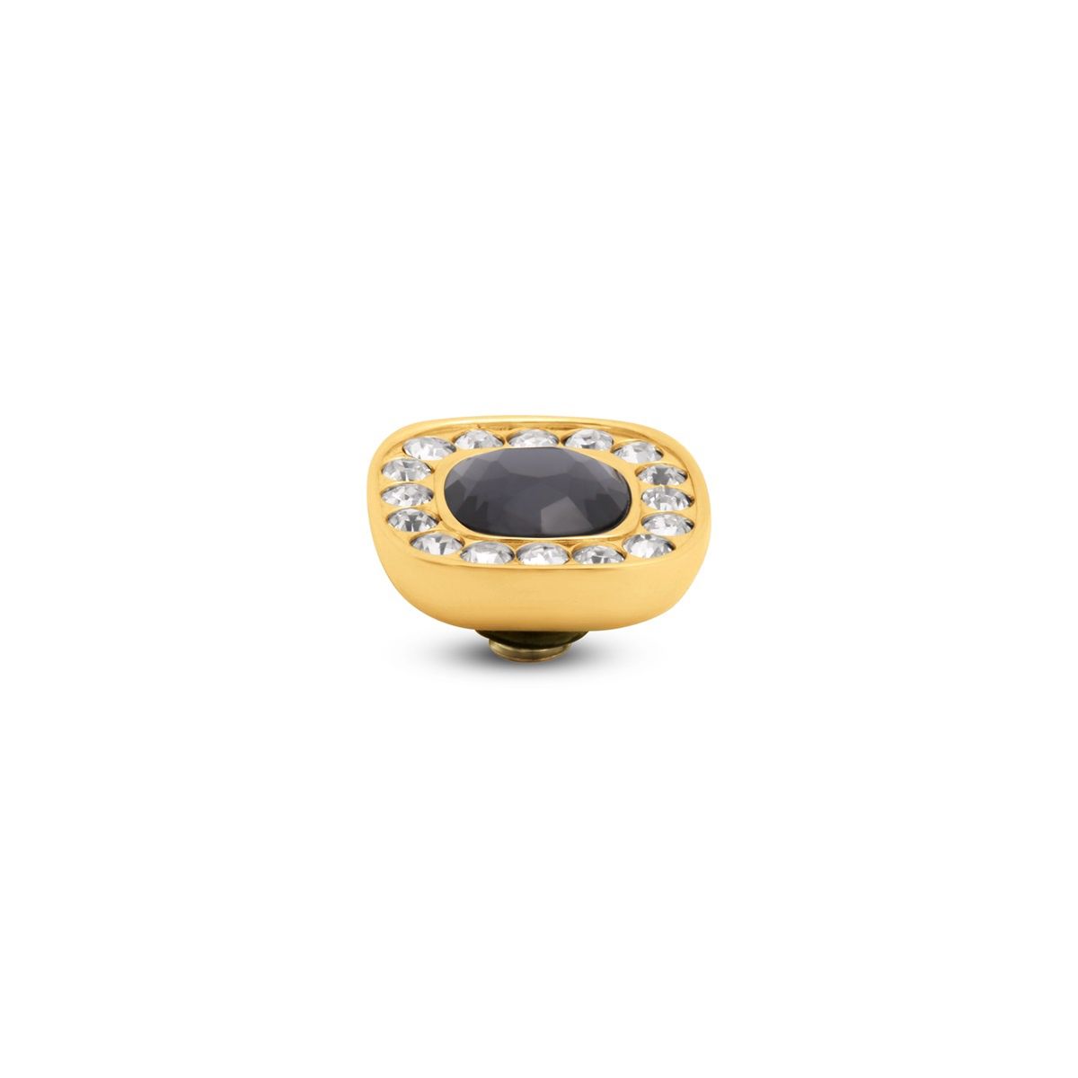 TM91 Tw Cushion, Kleur: Goud, Kleur steen: Graphite Black