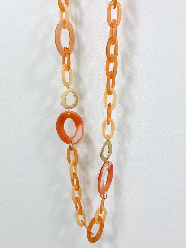 Fantasieketting Oranje/goud