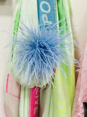 Broche Lichtblauwe pluim