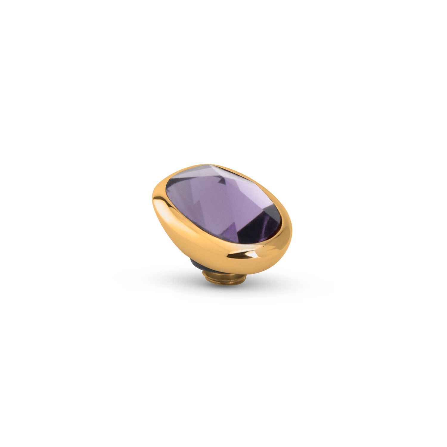 TMF3 Tw Cloudy Oval, Kleur: Goud, Kleur steen: Lavender