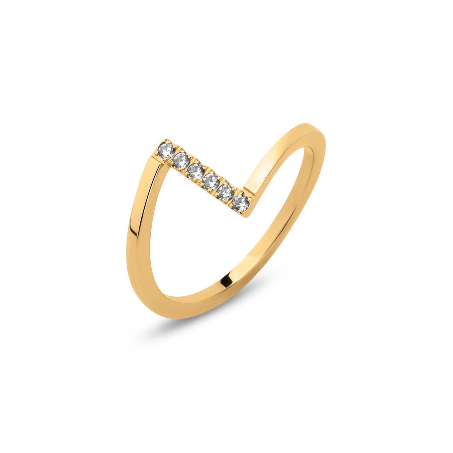 FR Penelope FR62, Kleur: Goud, Kleur steen: Crystal, Maat: 48