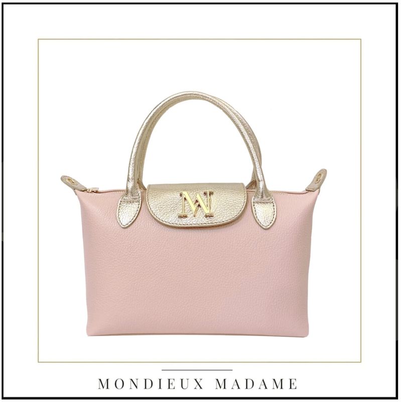 Handtas &#39;Tonia&#39; Lichtroze/Gold