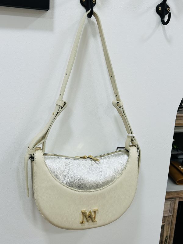 Handtas &#39;Alexia XL&#39; Ecru/Zilvertint