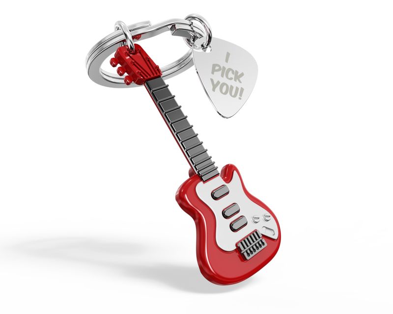 3D Sleutelhanger Electric Guitar