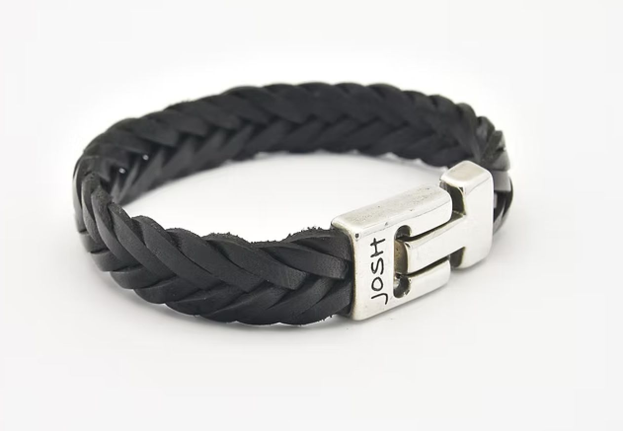 Armband 24001 Black / Silver sluiting