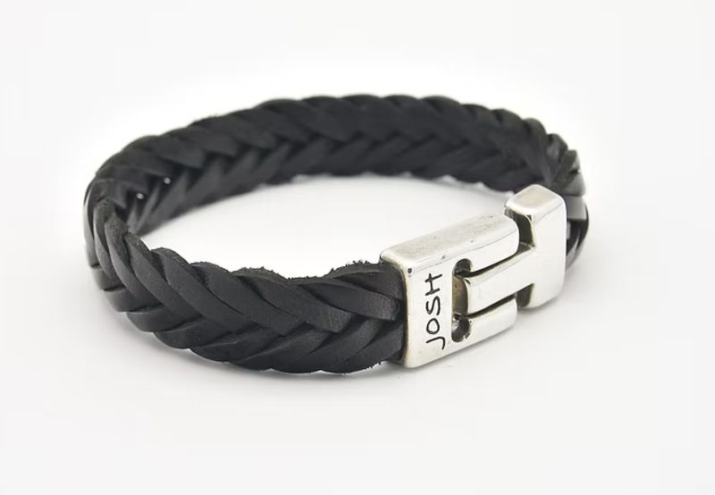 Armband 24001 Black / Silver sluiting