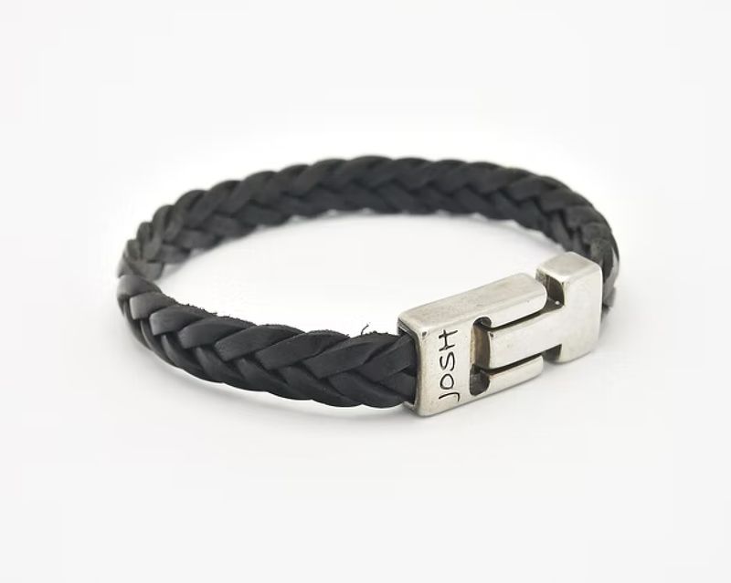 Armband 24456 Black / Silver sluiting