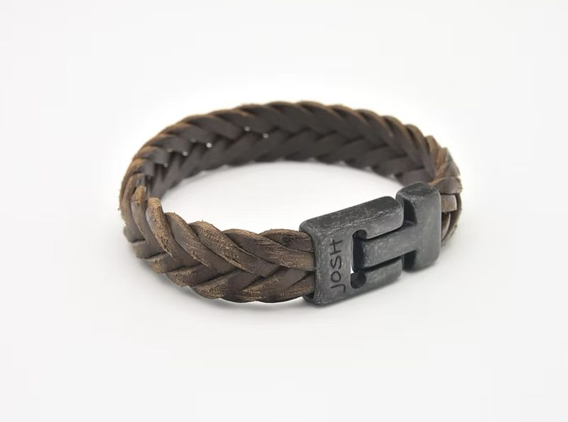 Armband 24832 Brown / Sluiting Vintage Black