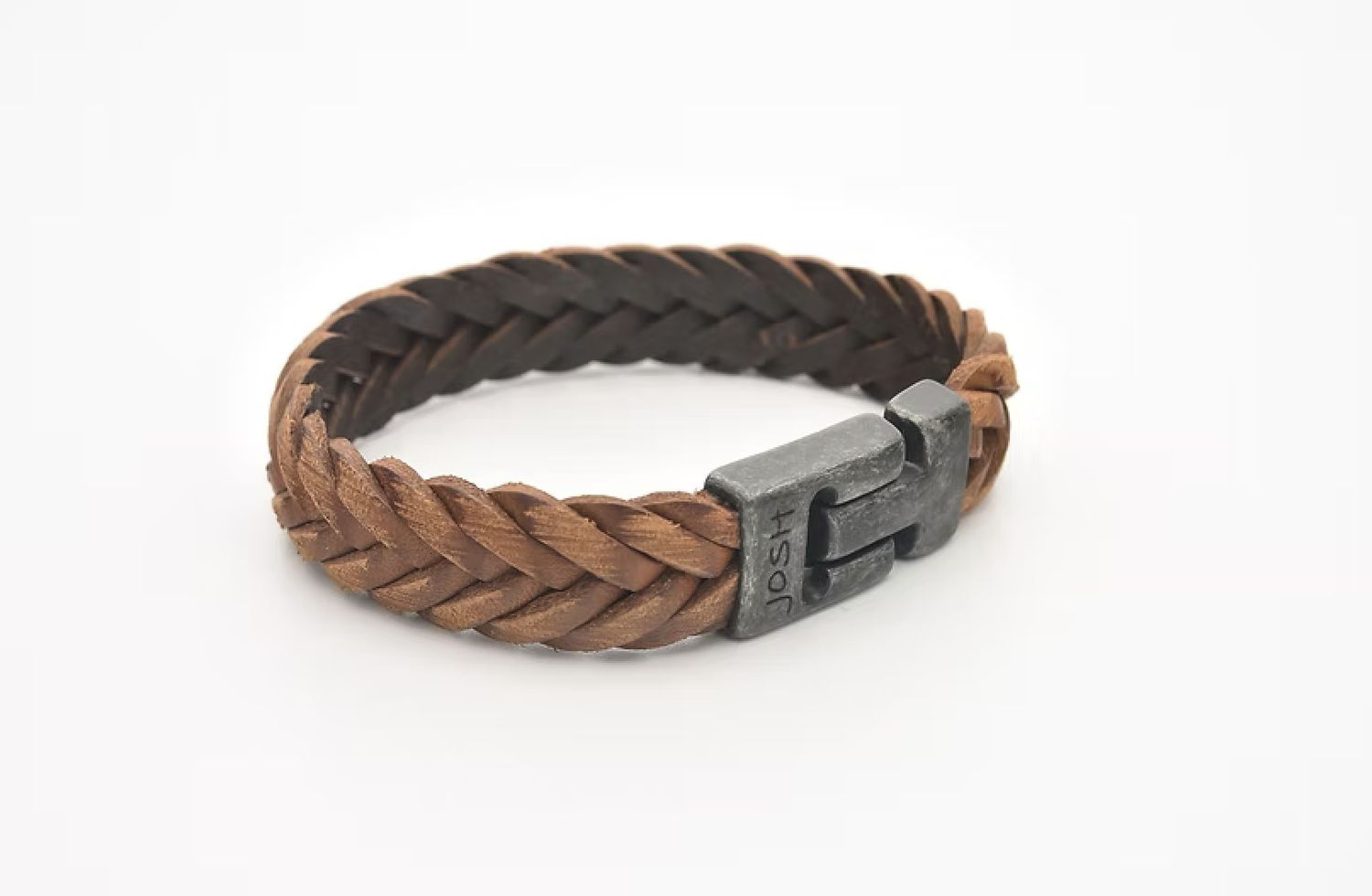 Armband 24832 Cognac / Sluiting Vintage Black
