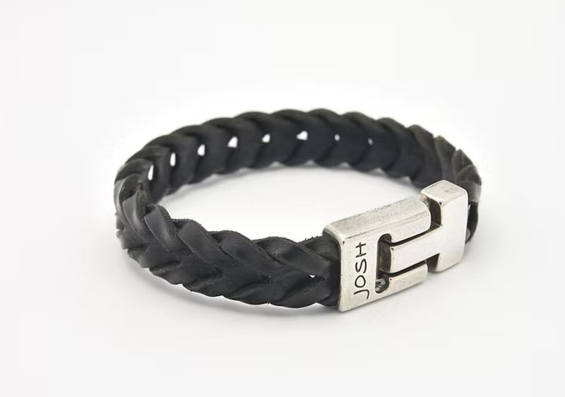 Armband 24728 Black / Sluiting Silver