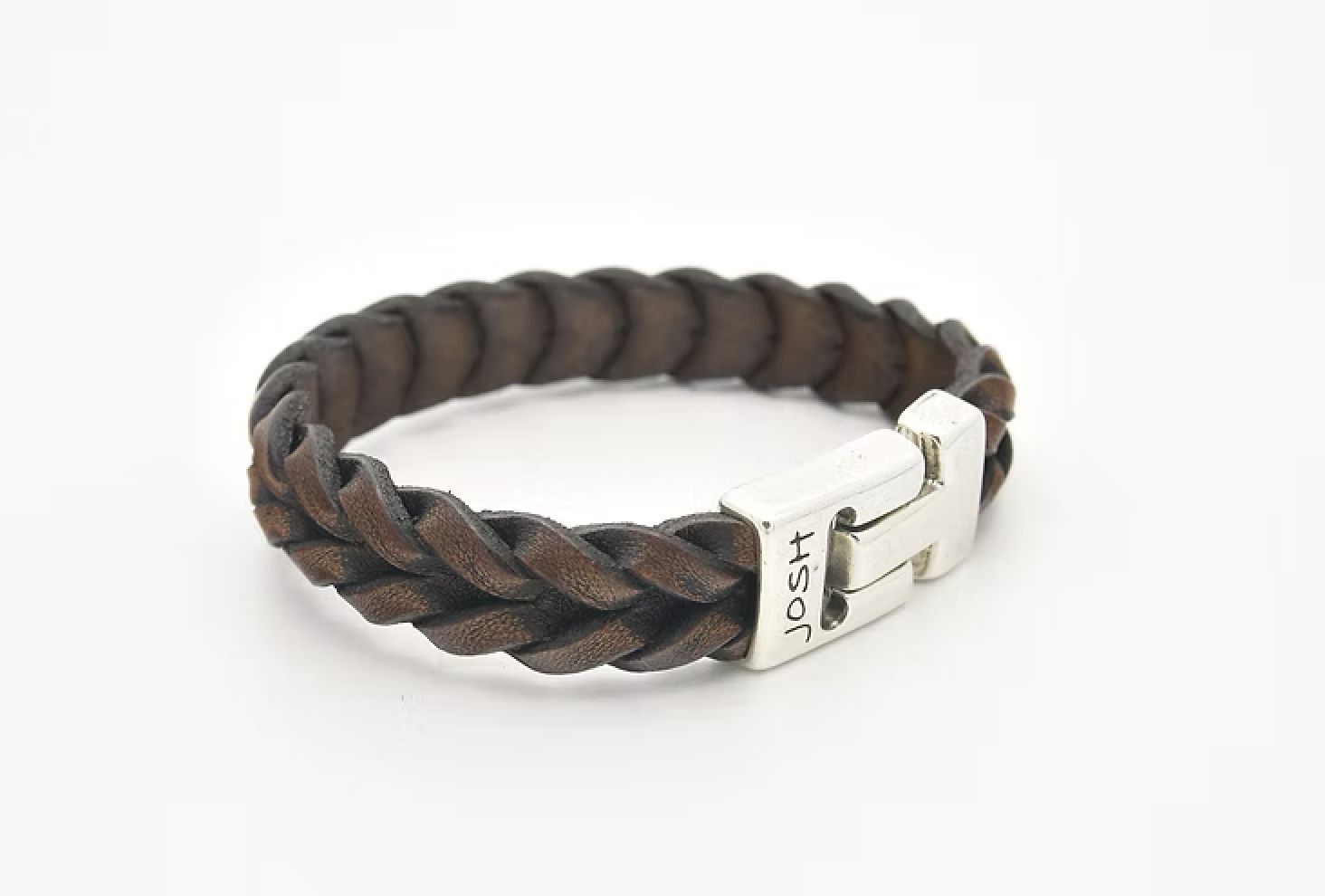 Armband 24728 Brown / Sluiting Silver