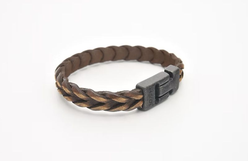 Armband 24940 Cognac / Sluiting Vintage Black