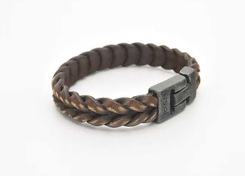 Armband 24941 Cognac / Sluiting Vintage Black