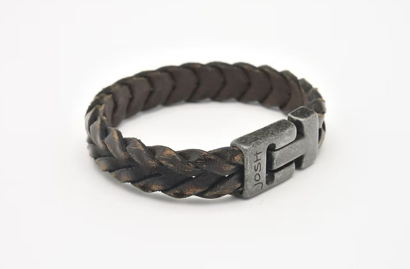 Armband 24941 Brown / Sluiting vintage Black