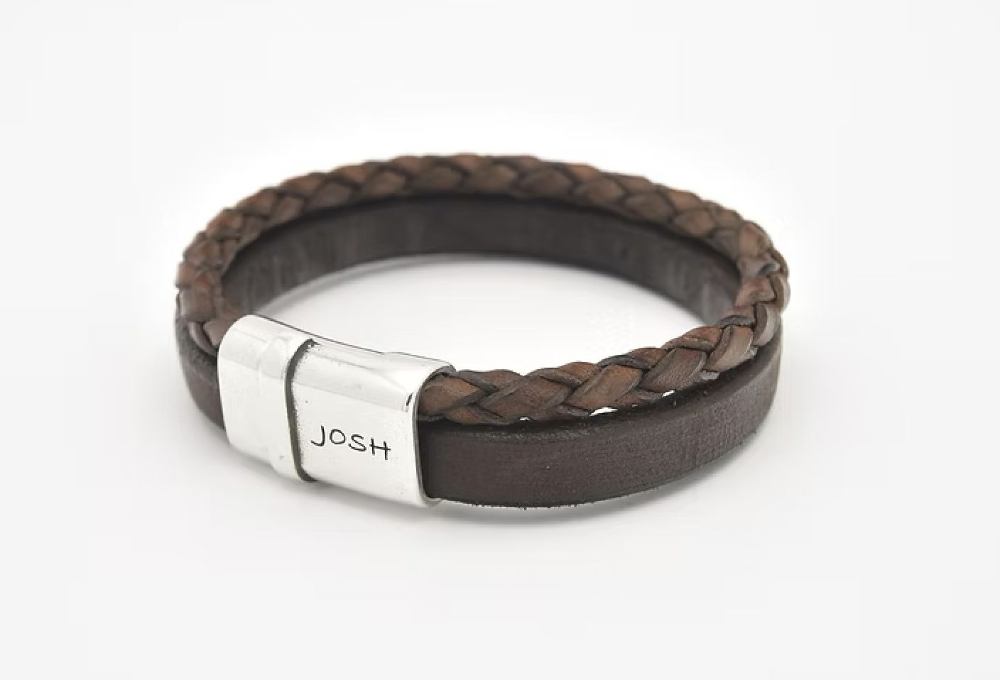 Armband 09110 Brown / Sluiting Silver