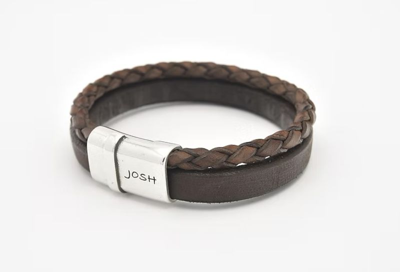 Armband 09110 Brown / Sluiting Silver