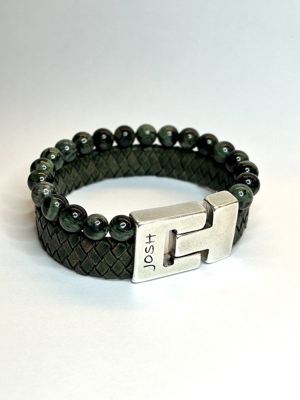 Armband 24966 Green / Sluiting Silver