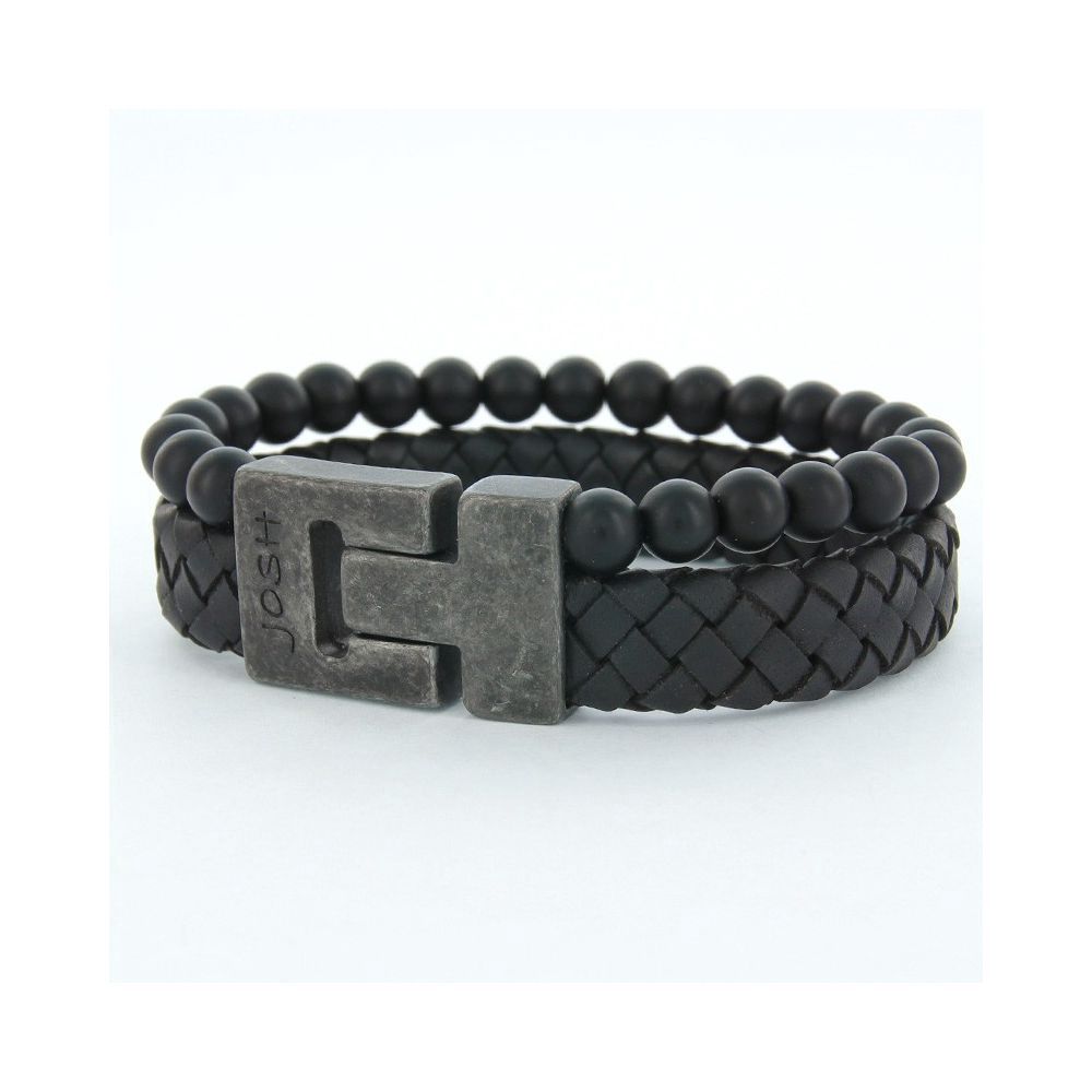 Armband 24966 Mat Black / Sluiting Vintage Black
