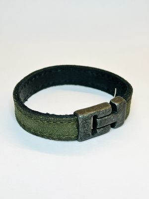 Armband 25037  Green / Sluiting Vintage Black
