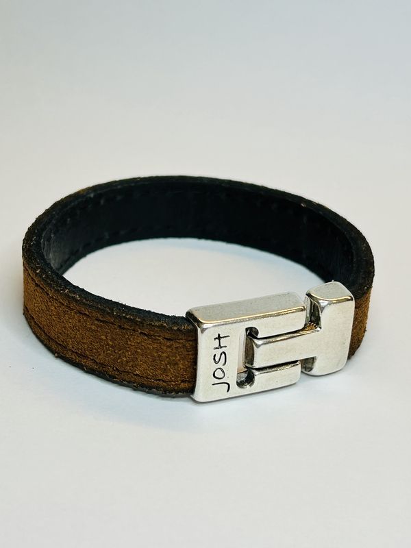 Armband 25037 Cognac / Sluiting Silver