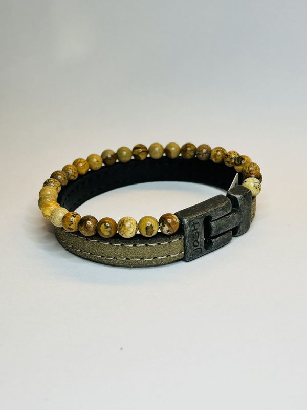 Armband 25038 Taupe / Sluiting Vintage Black
