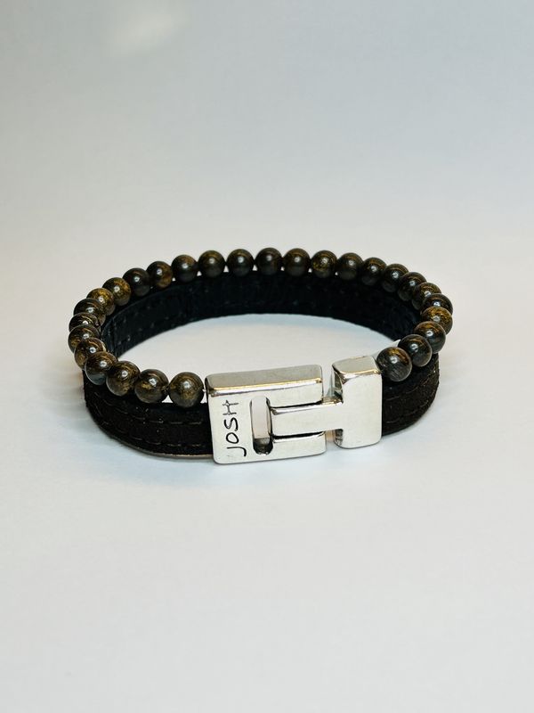 Armband 25038 Brown / Sluiting Silver