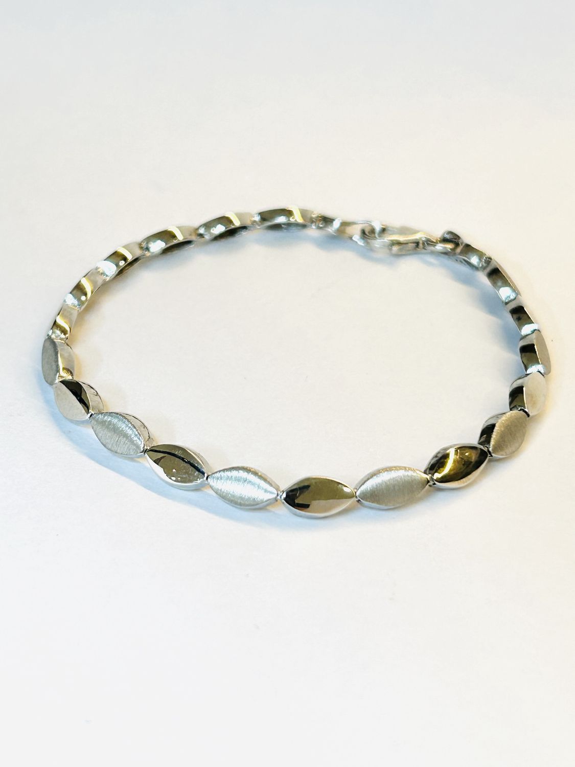 Armband poli/mat 4,6 mm 19 cm