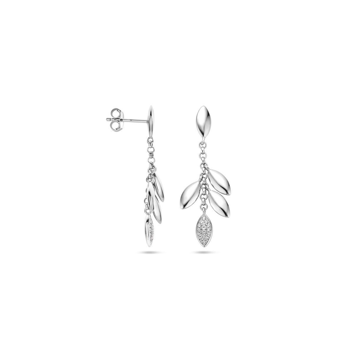 Oorhangers drops met zirkonia