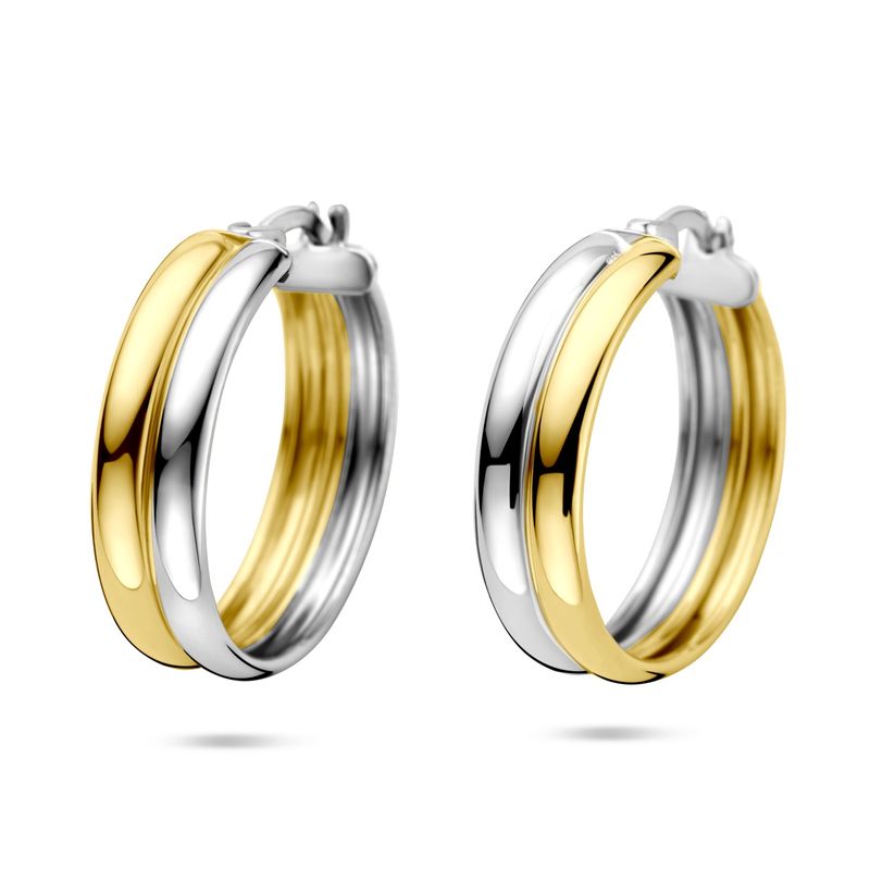 Oorringen creool 23mm bi-color