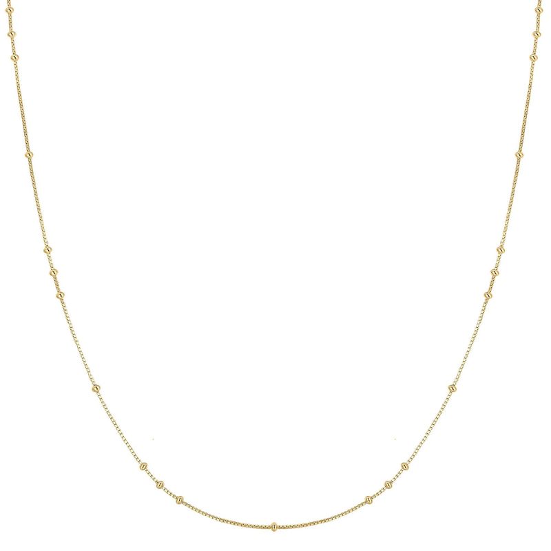 GOLD MINI BEAD STATION NECKLACE