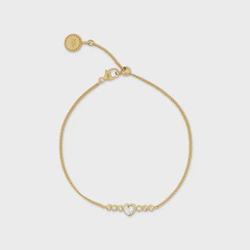 Armband met hartvormige steentjes