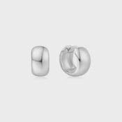 SILVER CHUBBY SMALL HUGGIE HOOP Earrings