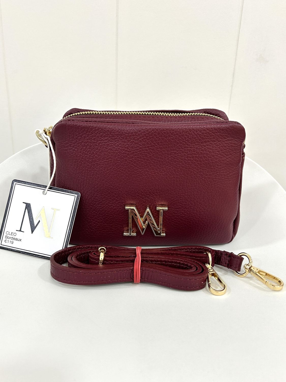 Handtas &#39;Cleo&#39; Bordeaux