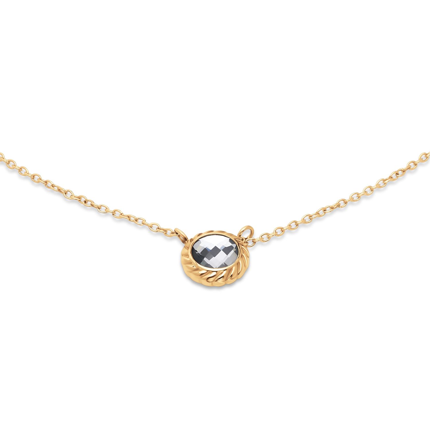 FN28 FR Ziva, Kleur: Goudkleur, Kleur steen: Crystal