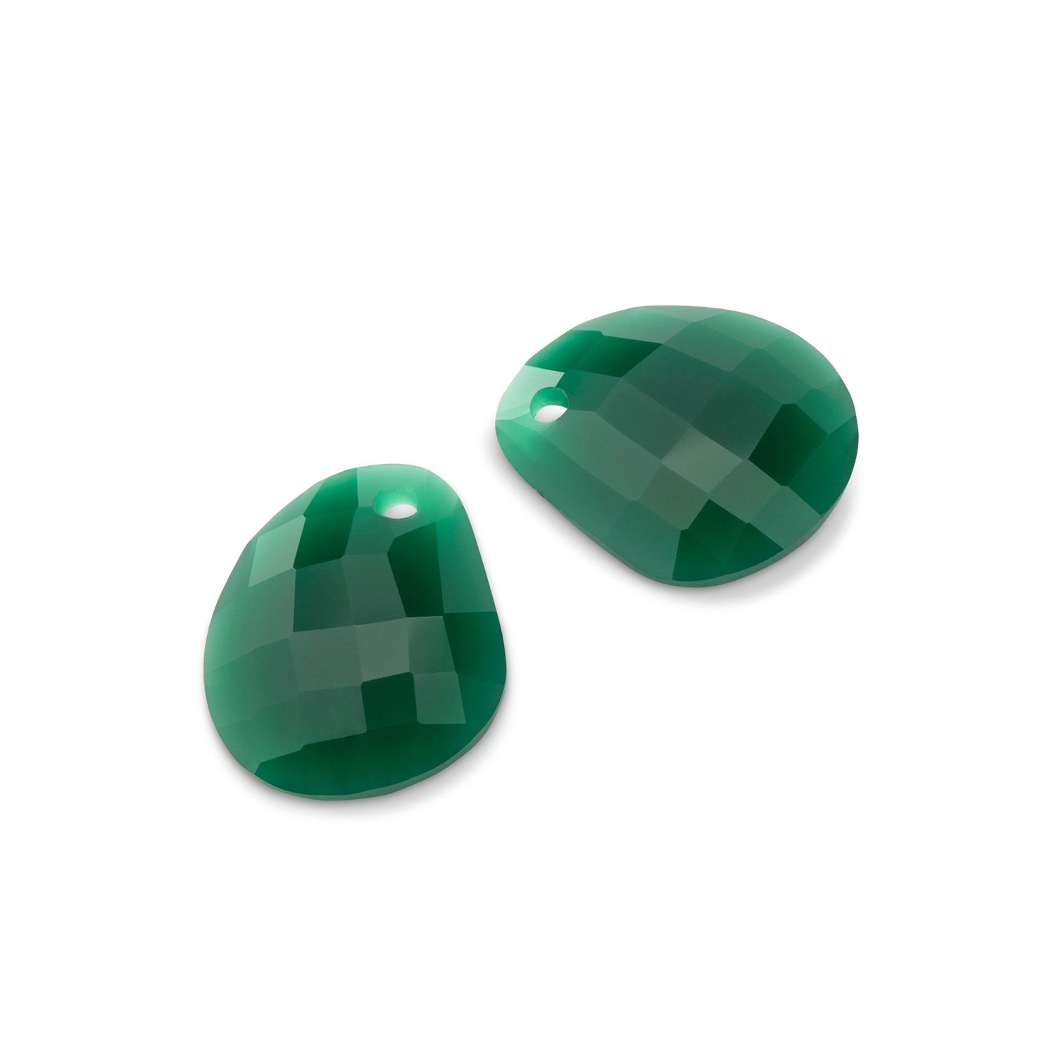 KE04 KO Shaped facet, Kleur steen: Ocean Green