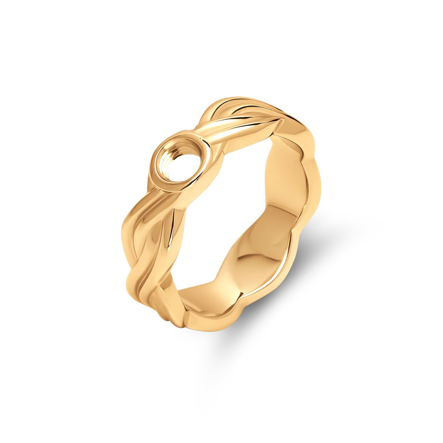 VR39 VI Valoma ring, Kleur: Goudkleur, Maat: 48