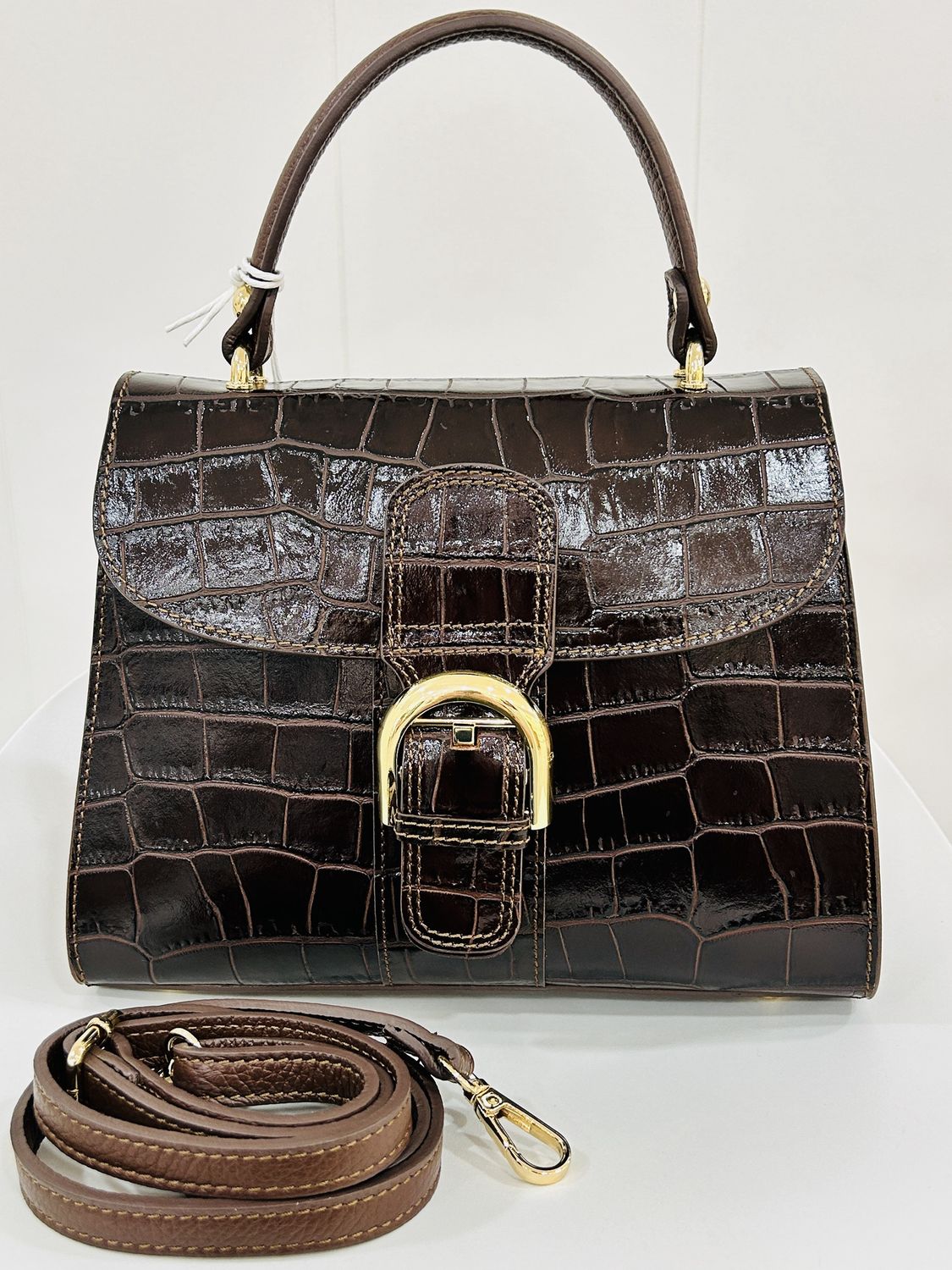 Handtas Deley Mini Crocco Chocolade