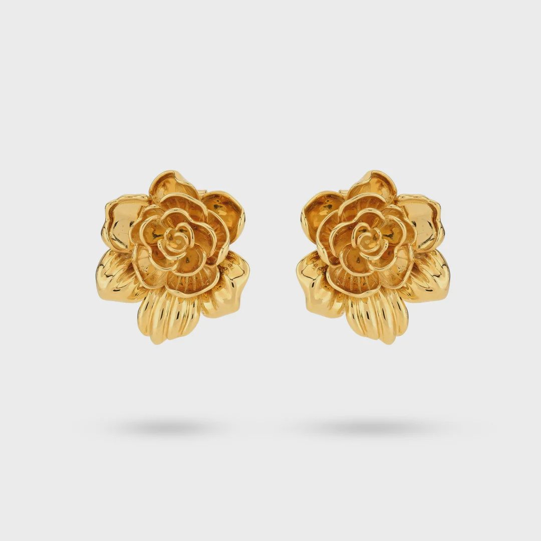 Statement roos oorbel - 424102Y