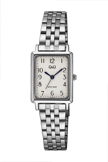 Q&amp;Q Horloge met stalen schakelarmband Q03C-501PY