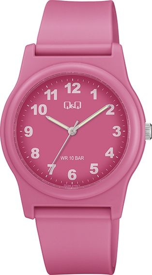 Q&amp;Q dames/tiener horloge roze, plastic band G22A-019VY