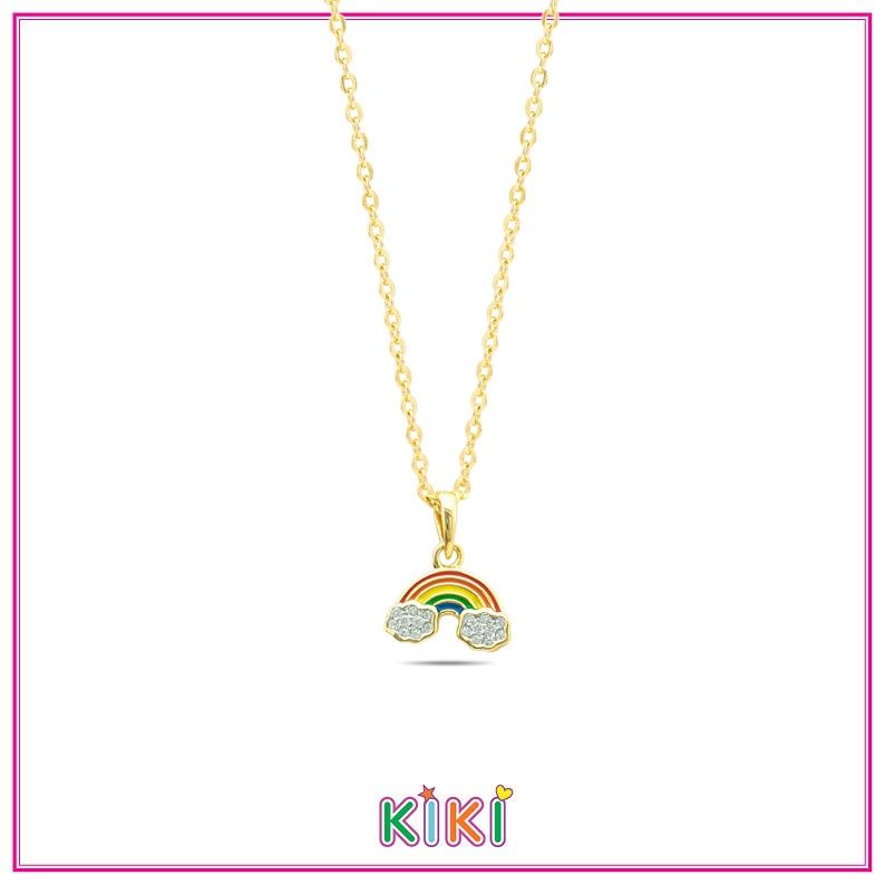Ketting met regenboog hanger