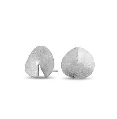 Oorbel rond geborsteld