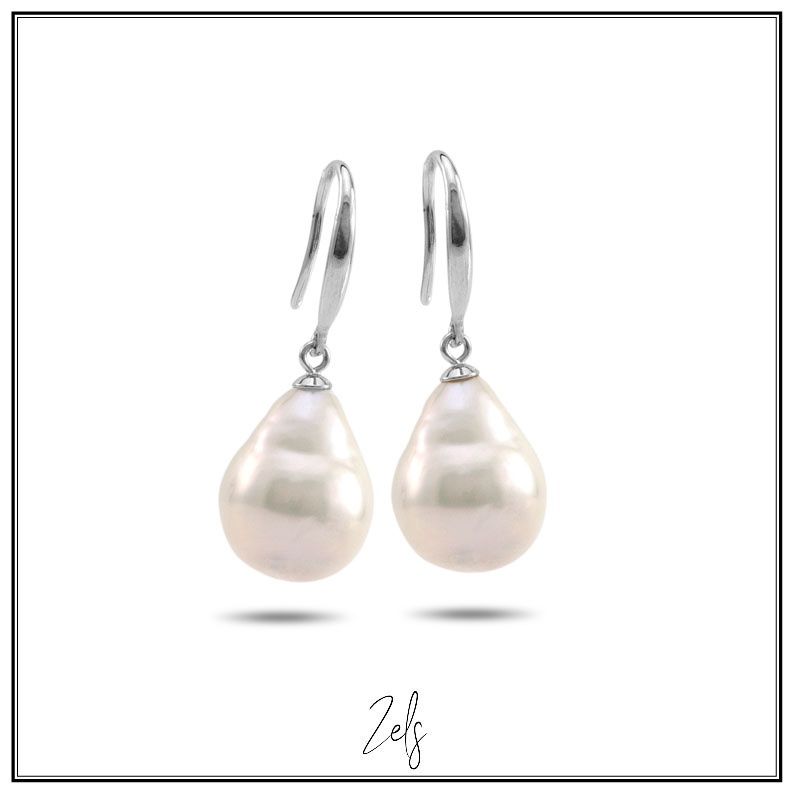 Oorbellen met een mooie parel voor een natuurlijke unieke uitstraling