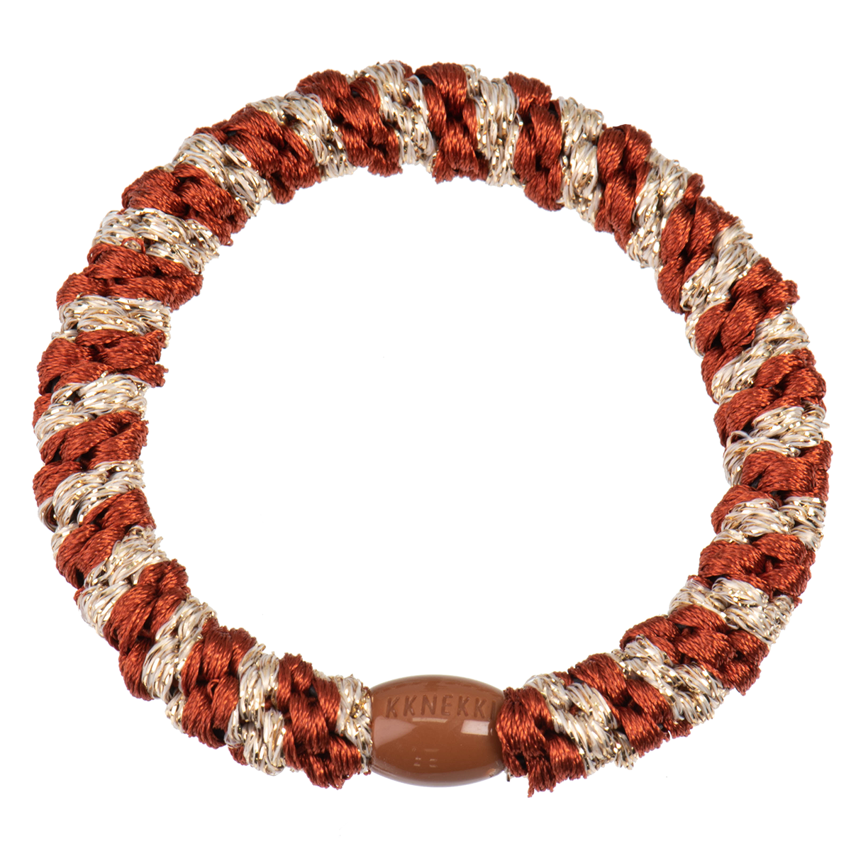 KKNEKKI Rust-beige glitter stripe