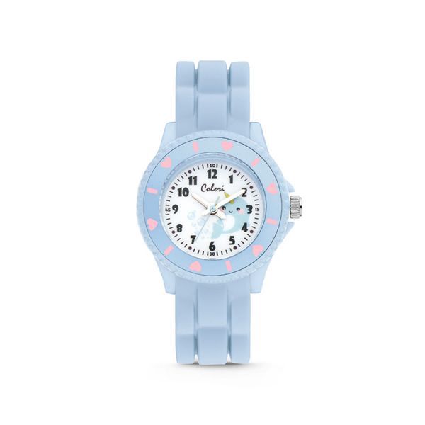 Kinderhorloge Lichtblauw met walvis