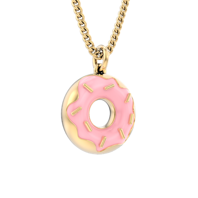 3D Donut hanger met halsketting 41-48cm