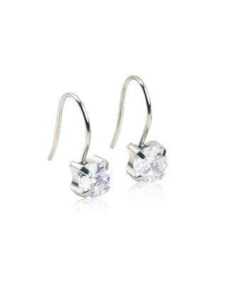 NT Pendant Tiffany 7 mm, CZ White