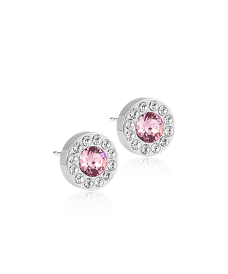 ST Brilliance Halo 8 mm. Crystal/light rose
