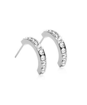 NT Pendant Brilliance Curved 15 mm. Crystal