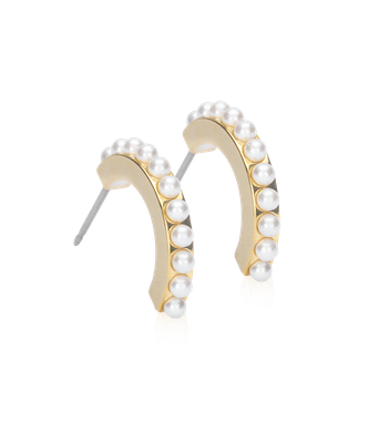 GT Pendant Pearl Curved 15mm White